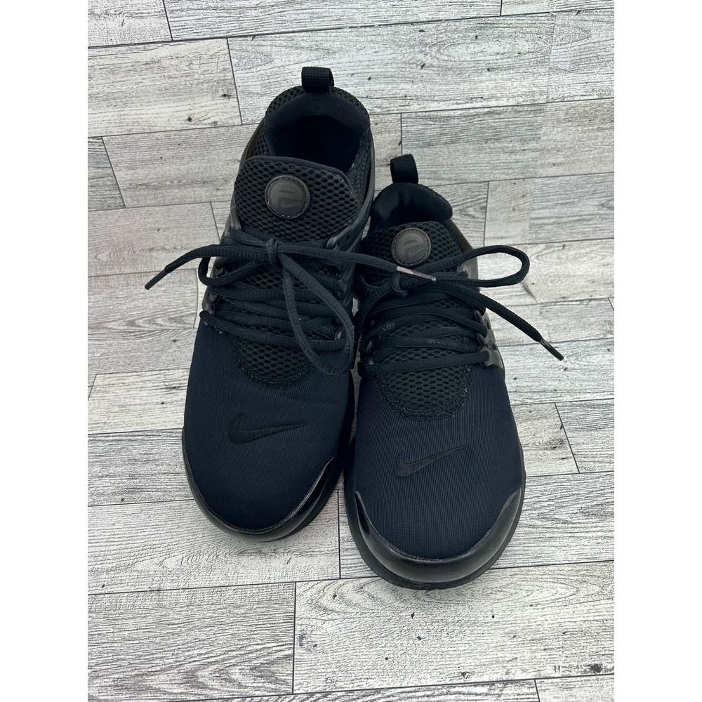Nike Air Presto Triple Black Sneakers 833875-003 Mens 7Y Womens 8.5